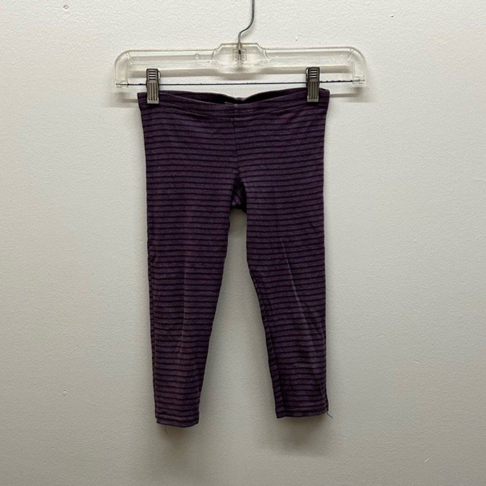 Purple Stripe Kids Leggings